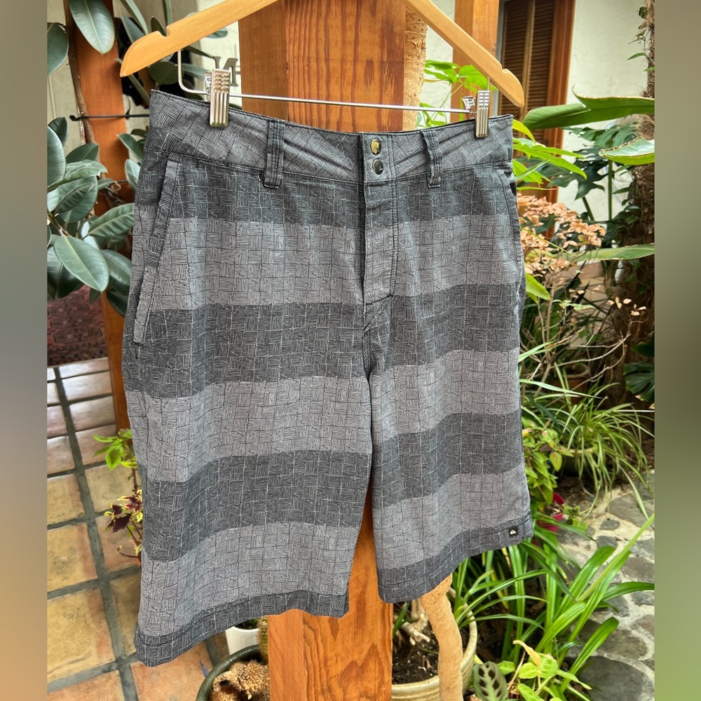 Quicksilver Gray Patterned Men's Shorts